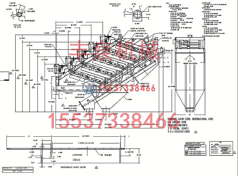 德瑞克高频振动筛图纸丰泉机械最专业