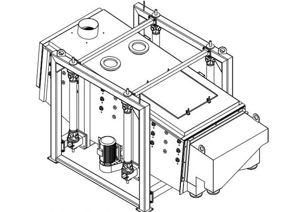方形摇摆筛示意图 方形摇摆筛示意图