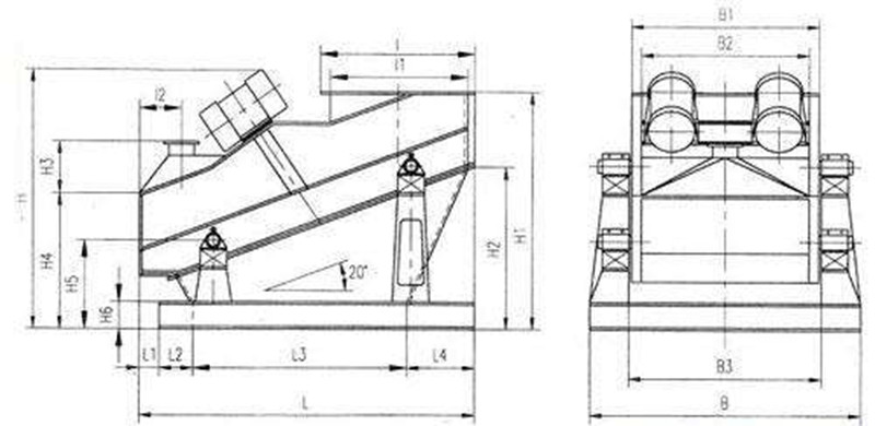 矿用直线筛图纸 矿用直线筛图纸